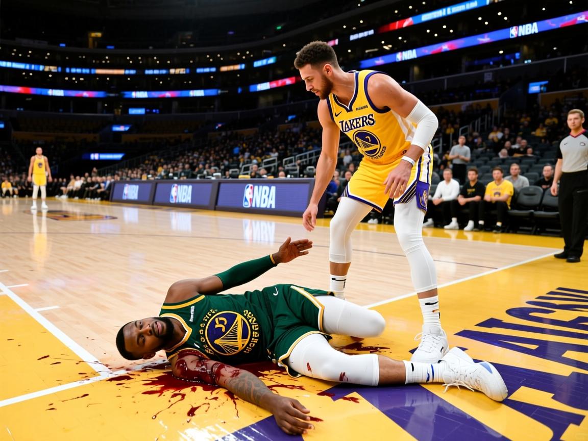 格林受伤离场，勇士惨败湖人  第3张