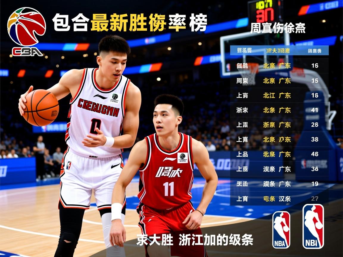 包含CBA最新胜率榜，周琦误伤徐杰，北京大胜广东，浙江加的词条  第2张