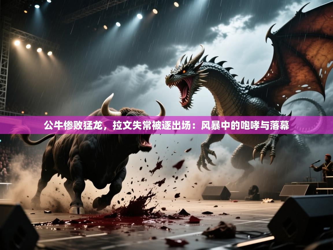 公牛惨败猛龙，拉文失常被逐出场：风暴中的咆哮与落幕