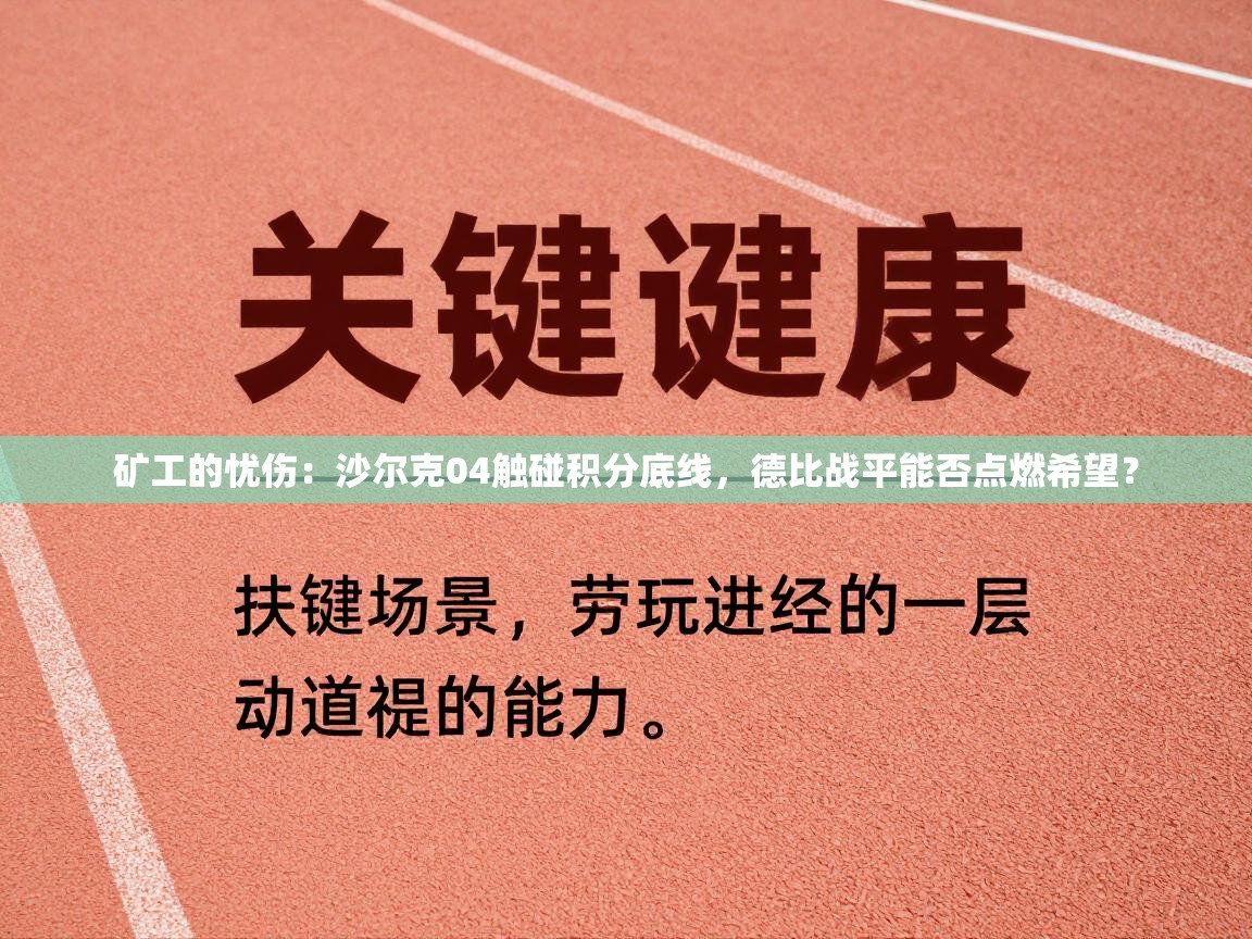矿工的忧伤:沙尔克04触碰积分底线,德比战平能否点燃希望? 第1张